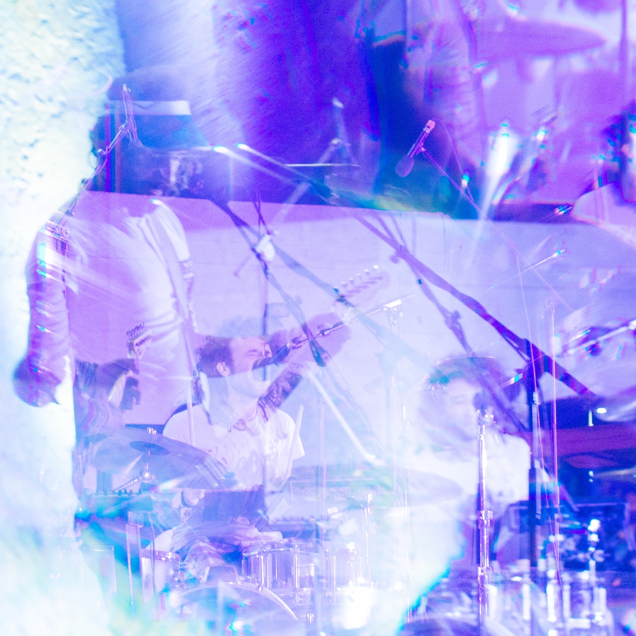 Live music photography, Beesqueeze EP launch, Ta' Fra Ben, Malta 2017, multiple exposure
