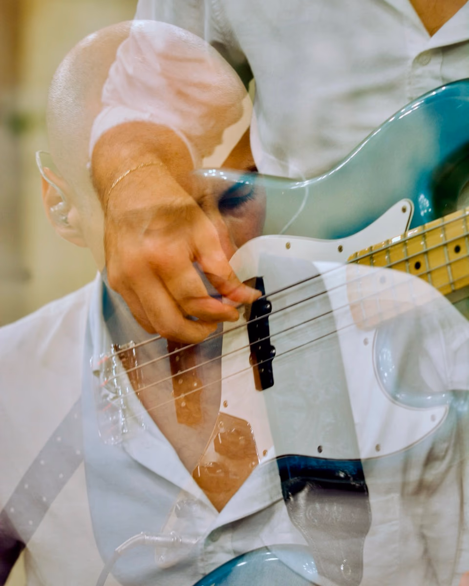 Live music photography, Momo Rush, Palazzo Parisio, Naxxar, Malta 2025, multiple exposure