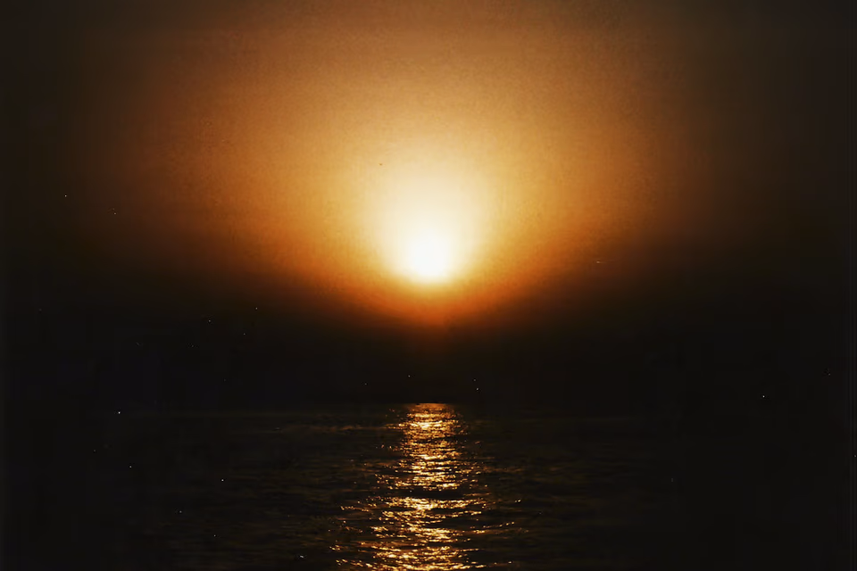Sunset at sea, reminiscing, summertime in Malta