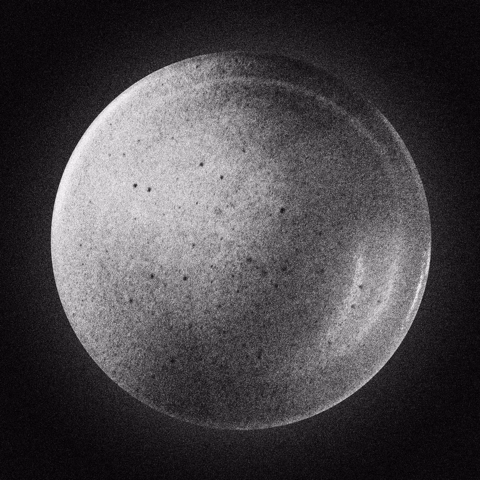 Warm-toned abstract planet, smoothie residue photograph, digital media, 2013-2016
