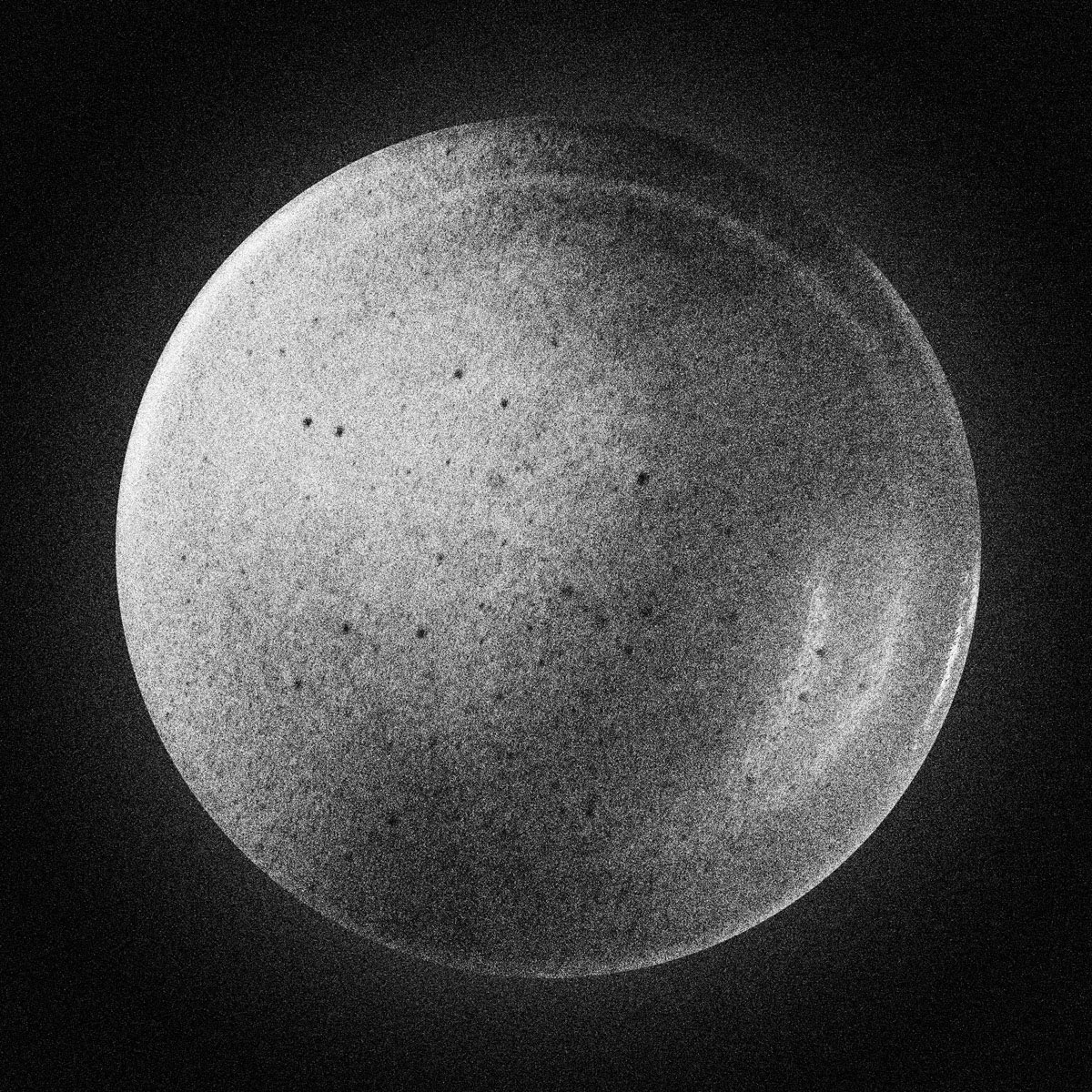 Warm-toned abstract planet, smoothie residue photograph, digital media, 2013-2016